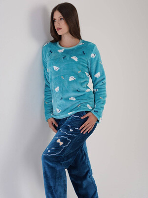 Купить Теплая плюшевая пижама VIENETTA 3030930257 в Украина в Lingerie.ua - Одяг для дому та відпочинку, Фото 10