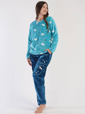 Купить Теплая плюшевая пижама VIENETTA 3030930257 в Украина в Lingerie.ua - Одяг для дому та відпочинку, Фото 7