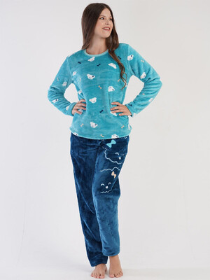 Купить Теплая плюшевая пижама VIENETTA 3030930257 в Украина в Lingerie.ua - Одяг для дому та відпочинку, Фото 3