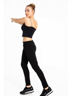 Купить Легенсы черные замшевые COCOON Е71-8603  в Украина в Lingerie.ua - Одяг для дому та відпочинку, Фото 3