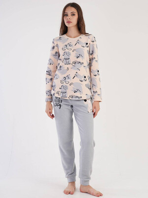 Купить Флисовая теплая  пижама VIENETTA 3040480303 в Украина в Lingerie.ua - Одяг для дому та відпочинку, Видео