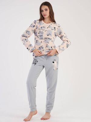 Купить Флисовая теплая  пижама VIENETTA 3040480303 в Украина в Lingerie.ua - Одяг для дому та відпочинку, Фото 5