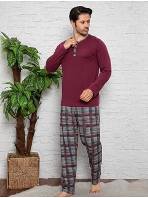 Купить Байковая пижама с брюками в клетку HALLMARK U-39481 в Украина в Lingerie.ua - Одяг для дому та відпочинку, Фото 1