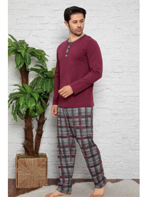 Купить Байковая пижама с брюками в клетку HALLMARK U-39481 в Украина в Lingerie.ua - Одяг для дому та відпочинку, Фото 5