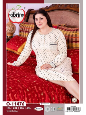 Купить Ночная сорочка с длинным рукавом SABRINA О-11476  в Украина в Lingerie.ua - Одяг для дому та відпочинку, Фото 6