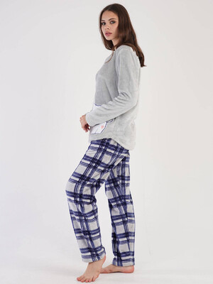 Купить Теплый домашний костюм из велсофта VIENETTA 3030742656 в Украина в Lingerie.ua - Одяг для дому та відпочинку, Фото 3