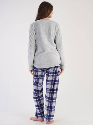 Купить Теплый домашний костюм из велсофта VIENETTA 3030742656 в Украина в Lingerie.ua - Одяг для дому та відпочинку, Фото 4