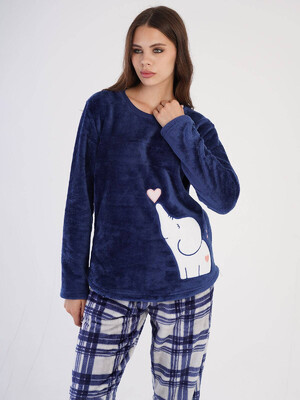 Купить Теплый домашний костюм из велсофта VIENETTA 3030742656 в Украина в Lingerie.ua - Одяг для дому та відпочинку, Фото 5