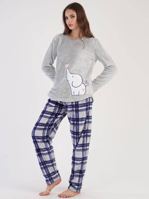 Купить Теплый домашний костюм из велсофта VIENETTA 3030742656 в Украина в Lingerie.ua - Одяг для дому та відпочинку, Фото 6