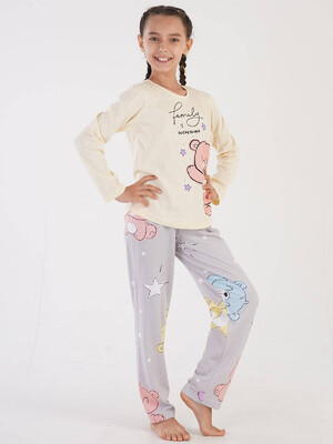 Купить Хлопковая пижама с брюками VIENETTA KIDS 3051341510 в Украина