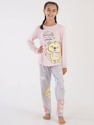 Купить Хлопковая пижама с брюками VIENETTA KIDS 3051341510 в Украина в Lingerie.ua - Одяг для дому та відпочинку, Фото 7