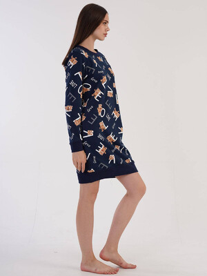 Купить Байковая туника с длинным рукавом VIENETTA 3032260454 в Украина в Lingerie.ua - Одяг для дому та відпочинку, Фото 3