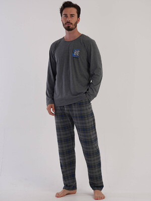 Купить Хлопковая пижама с длинным рукавом VIENETTA MAN 3050300834 в Украина в Lingerie.ua - Одяг для дому та відпочинку, Фото 6