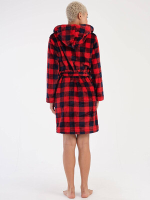 Купить Плюшевый домашний халат с капюшоном VIENETTA 3040850190 в Украина в Lingerie.ua - Одяг для дому та відпочинку, Фото 8