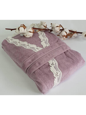 Купить Бамбуковый халат с кружевом MAISON D'OR Dina Bamboo в Украина в Lingerie.ua - Одяг для дому та відпочинку, Фото 2