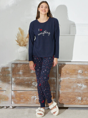 Кашемировый домашний комплект с брюками SEVIM 15451