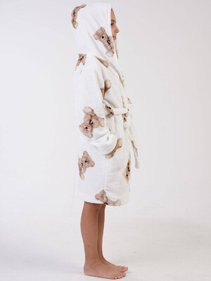 Купить Теплый плюшевый халат с капюшоном для девочки VIENETTA KIDS 3030650297 в Украина в Lingerie.ua - Одяг для дому та відпочинку, Фото 3