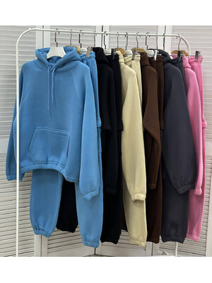 Купить ОПТОМ Теплый женский костюм с брюками карго Little Secret 2810 в Украина в Lingerie.ua - Одяг для дому та відпочинку, Фото 2