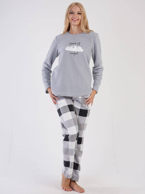 Купить Флисовый костюм с брюками в клетку VIENETTA 3041840165 в Украина в Lingerie.ua - Одяг для дому та відпочинку, Фото 5