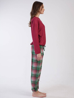 Купить Комплект с брюками в клетку VIENETTA 3071390852 в Украина в Lingerie.ua - Одяг для дому та відпочинку, Фото 2