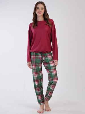 Купить Комплект с брюками в клетку VIENETTA 3071390852 в Украина в Lingerie.ua - Одяг для дому та відпочинку, Фото 3