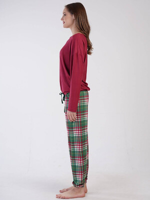 Купить Комплект с брюками в клетку VIENETTA 3071390852 в Украина в Lingerie.ua - Одяг для дому та відпочинку, Фото 4