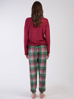 Купить Комплект с брюками в клетку VIENETTA 3071390852 в Украина в Lingerie.ua - Одяг для дому та відпочинку, Фото 5