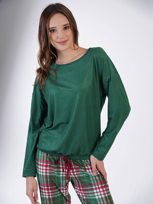 Купить Комплект с брюками в клетку VIENETTA 3071390852 в Украина в Lingerie.ua - Одяг для дому та відпочинку, Фото 6