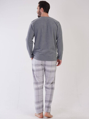 Купить Флисовый комплект с брюками в клетку VIENETTA MAN 3031880441 в Украина в Lingerie.ua - Одяг для дому та відпочинку, Фото 4