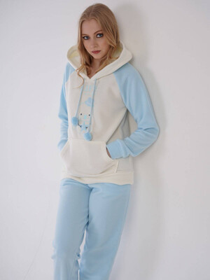 Купить Теплый флисовый костюм с худи VIENETTA 3052190000 в Украина в Lingerie.ua - Одяг для дому та відпочинку, Фото 4