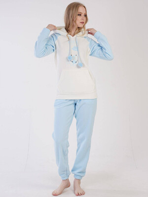 Купить Теплый флисовый костюм с худи VIENETTA 3052190000 в Украина в Lingerie.ua - Одяг для дому та відпочинку, Фото 5