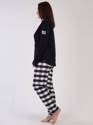 Купить Хлопковый домашний костюм с брюками VIENETTA 3050683264 в Украина в Lingerie.ua - Одяг для дому та відпочинку, Фото 3