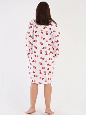 Купить Хлопковая туника с принтом в сердечко VIENETTA 3040091853 в Украина в Lingerie.ua - Одяг для дому та відпочинку, Фото 5