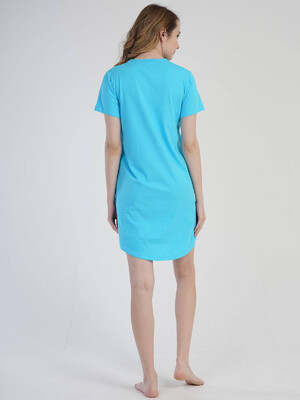 Купить Хлопковая туника с коротким рукавом VIENETTA 3040140000 в Украина в Lingerie.ua - Одяг для дому та відпочинку, Фото 4