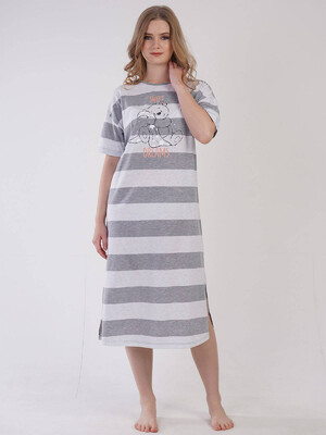 Купить Бавовняна нічна сорочка довга VIENETTA 3090200000 в Украина в Lingerie.ua - Одяг для дому та відпочинку, Фото 4