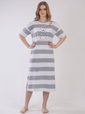 Купить Бавовняна нічна сорочка довга VIENETTA 3090200000 в Украина в Lingerie.ua - Одяг для дому та відпочинку, Фото 6