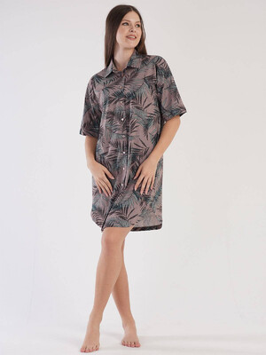 Купить Хлопковый халат на пуговицах VIENETTA 3041470451 в Украина в Lingerie.ua - Одяг для дому та відпочинку, Фото 1