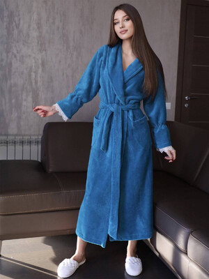 Купить Махровый халат с кружевом LINGERIE 170279 в Украина в Lingerie.ua - Одяг для дому та відпочинку, Фото 17