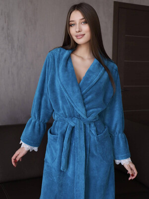 Купить Махровый халат с кружевом LINGERIE 170279 в Украина в Lingerie.ua - Одяг для дому та відпочинку, Фото 20