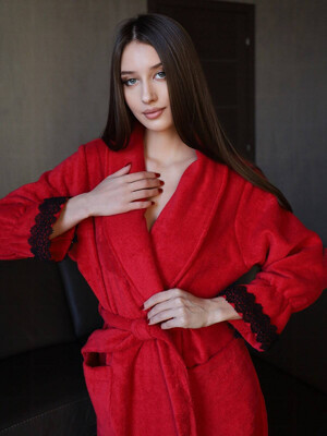 Купить Махровый халат с кружевом LINGERIE 170279 в Украина в Lingerie.ua - Одяг для дому та відпочинку, Фото 23