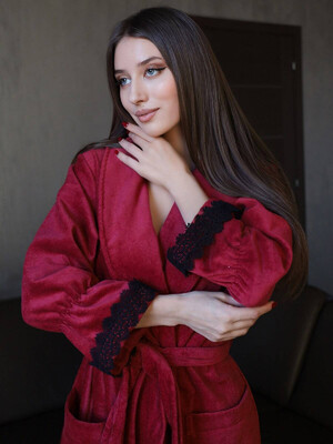 Купить Махровый халат с кружевом LINGERIE 170279 в Украина в Lingerie.ua - Одяг для дому та відпочинку, Фото 13