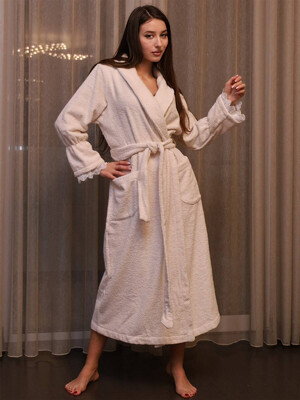 Купить Махровый халат с кружевом LINGERIE 170279 в Украина в Lingerie.ua - Одяг для дому та відпочинку, Фото 4
