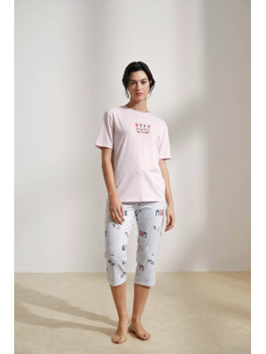 Купить Хлопковый комплект из футболки и капри HAYS 36133 в Украина