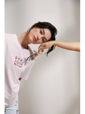 Купить Хлопковый комплект из футболки и капри HAYS 36133 в Украина в Lingerie.ua - Одяг для дому та відпочинку, Фото 3