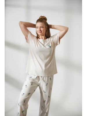 Купить Хлопковый комплект из футболки и капри HAYS 36432 в Украина в Lingerie.ua - Одяг для дому та відпочинку, Фото 2