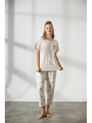 Купить Хлопковый комплект из футболки и капри HAYS 36432 в Украина в Lingerie.ua - Одяг для дому та відпочинку, Фото 3