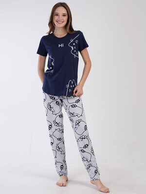 Купить Хлопковый комплект с брюками VIENETTA 3100621427 в Украина в Lingerie.ua - Одяг для дому та відпочинку, Фото 4