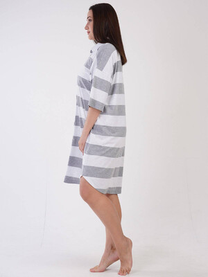 Купить Хлопковый халат рубашка на пуговицах VIENETTA 3090190000 в Украина в Lingerie.ua - Одяг для дому та відпочинку, Фото 3