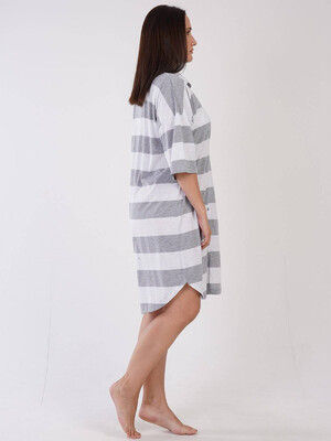 Купить Хлопковый халат рубашка на пуговицах VIENETTA 3090190000 в Украина в Lingerie.ua - Одяг для дому та відпочинку, Фото 4