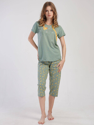 Купить Хлопковый комплект с капри VIENETTA 3110265033 в Украина в Lingerie.ua - Одяг для дому та відпочинку, Фото 6